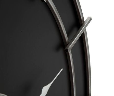 Zidni sat Silver Glam, Crna