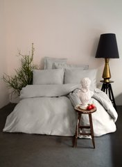 Set posteljine Satin Simply Grey , Single (140x200 cm)