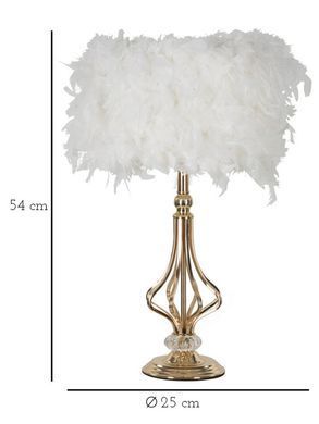 Stolna lampa Tarty White, Bijela