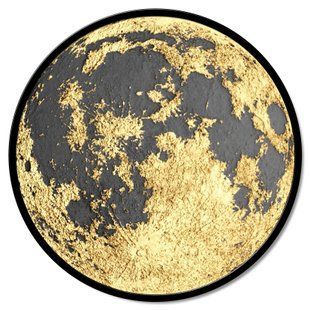 Zidni ukras Mondo dorato, Zlatna, promjer - 60 cm