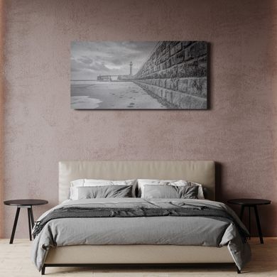 Zidni ukras IL porto, Siva, 40 cm x 80 cm