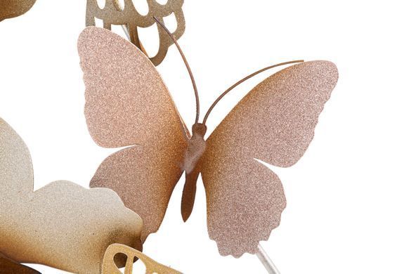 Stenska dekoracija Butterflies Oro/Rosa C, Večbarvna