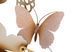 Stenska dekoracija Butterflies Oro/Rosa C, Večbarvna