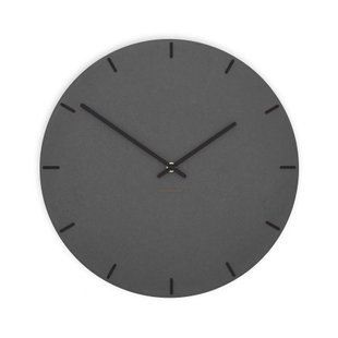 Zidni sat Luxhora Pura Circ Black 11 boja kazaljki, Crna