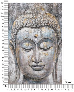 Slika Face Buddha Light -A-, Večbarvna