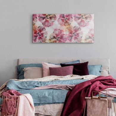 Stenska dekoracija Classic Flowers, Roza, 40 cm x 80 cm