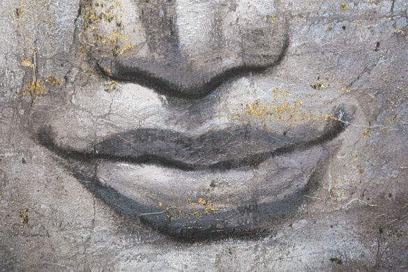Slika Face Buddha Light -A-, Večbarvna