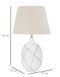 Stolna lampa Polyresin Lines, Krema