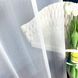 Tkanina za zavjese Markizeta Flora 8 bijela vis. 2,80 m, Bijela