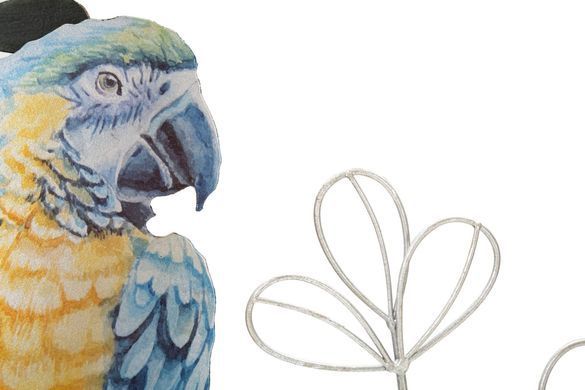 Stenska dekoracija Parrot, Večbarvna