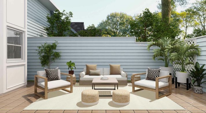 Preproga Acores White, Bela, 160x230 cm, Outdoor | Indoor