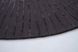 Tepih Radius Dark Grey Round, Tamno siva, okrugli 200 cm, Handmade