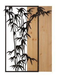 Zidni ukras Bamboo, Crna