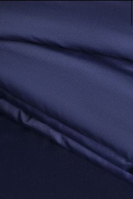 Set posteljine Satin Simply Dark Blue, Single (140x200 cm)