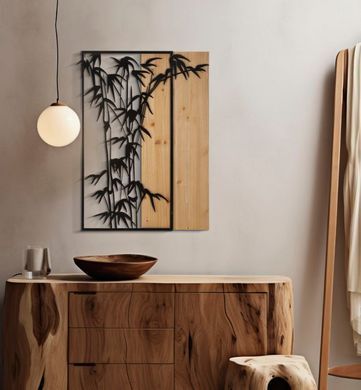 Zidni ukras Bamboo, Crna