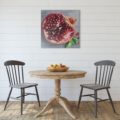 Zidni ukras Melograno, Rubin crvena, 40 cm х 40 cm