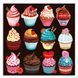 Zidni ukras Cupcake, &Scaron;arena, 40 cm х 40 cm
