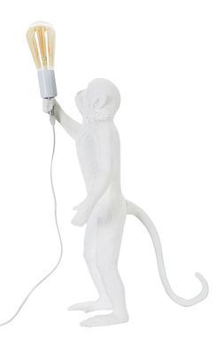 Namizna svetilka Monkey White, Bela
