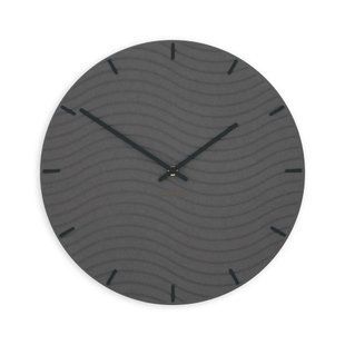 Stenska ura Luxhora Rivella Black 11 barv kazalcev, Črna