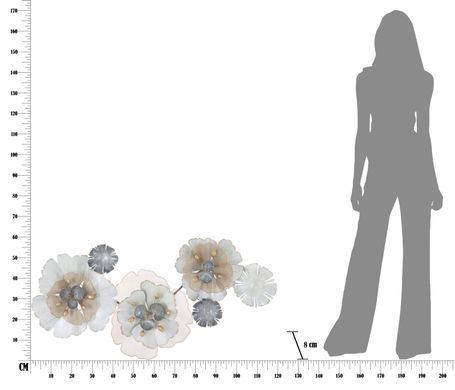 Zidni ukras Flowery, &Scaron;arena