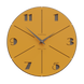 Zidni sat Aurelio 10 boja , Žuta, promjer - 34 cm