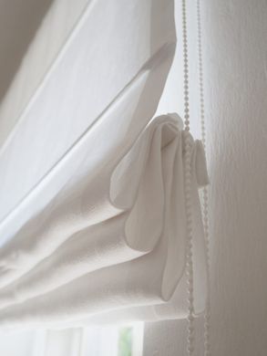 Rimska zavjesa &scaron;ir. 100 cm Heavy Linen 10 boja, Bijela, Desno, Prema prostoru, 140 cm