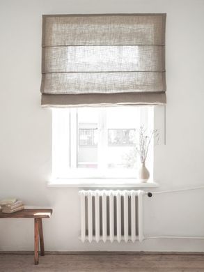 Rimska zavjesa &scaron;ir. 140 cm Linen Rustic, Bež, Desno, 140 cm