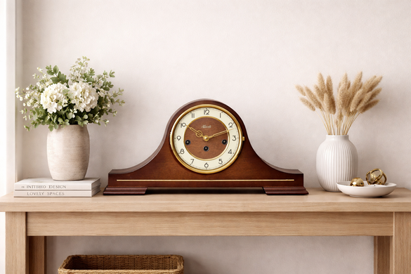 Namizna ura Walnut Westminster, Temno rjava