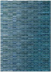 Teppich Gridwork Steel Blue, 140x200 cm