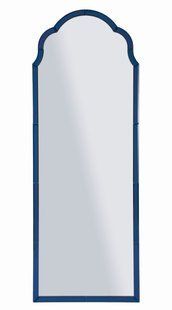 Zidno ogledalo Tangier Blue Large, Plava, S lukom
