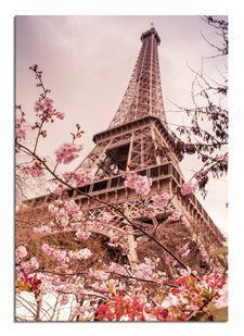 Zidni ukras Tour Eiffel, Bež, 70 cm x 100 cm