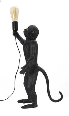 Namizna svetilka Monkey Black, Črna