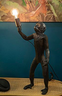 Namizna svetilka Monkey Black, Črna