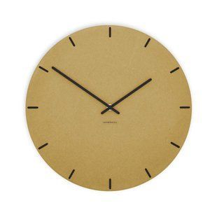 Zidni sat Luxhora Pura Circ Yellow 11 boja kazaljki, Crna