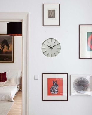 Zidni sat Edge Medium 3 boje, Bijela
