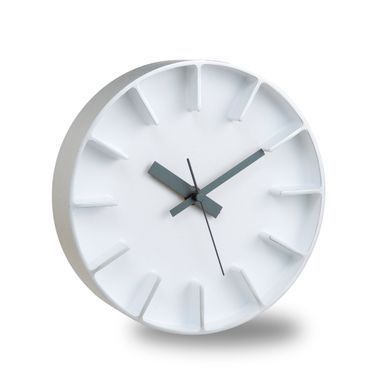 Zidni sat Edge Medium 3 boje, Bijela