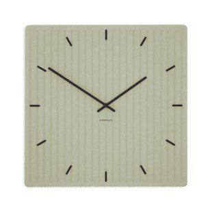 Zidni sat Luxhora Lineara Khaki 11 boja kazaljki, Crna