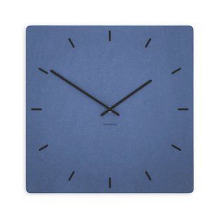 Zidni sat Luxhora Pura Square Dark Blue 11 boja, Crna