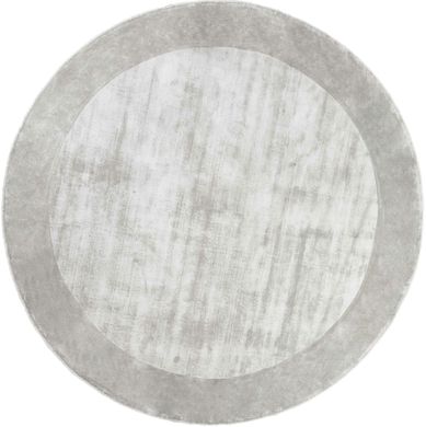 Preproga Tere Light Grey Round, Svetlo siva, okrogla 200 cm, Handmade