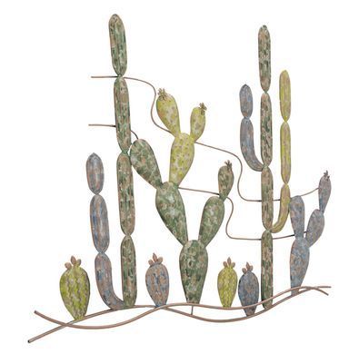 Stenska dekoracija Cactus -B-, Večbarvna