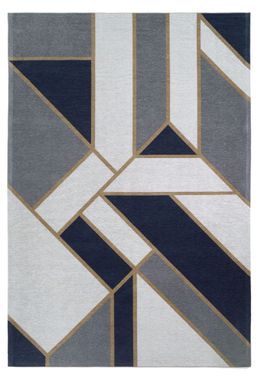 Preproga  Gatsby Dark Blue , Temno modra, 160x230 cm, Art Deco