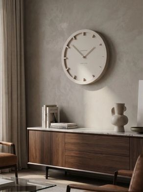 Stenska ura Miny 5 barv, Žametno siva, premer - 26 cm