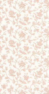 Tapeta Rosa 4 boje, Ecru, Les belles toiles de Jouy