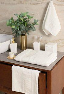 Ručnik Bamboo Jacquard Marsilya White 80x150, Bijela, 80x150 cm