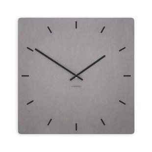 Zidni sat Luxhora Pura Square Light Grey 11 boja, Crna