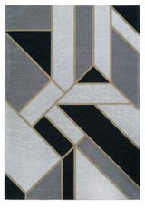 Tepih Gatsby Black, Crna, 160x230 cm, Art Deco