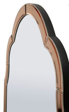 Zidno ogledalo Tangier Pink Large, Ružičasta, S lukom