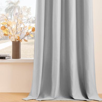 Zavjese u setu EFE Light Grey (2 kom) 135x250, Svijetlo siva