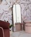 Zidno ogledalo Tangier Pink Large, Ružičasta, S lukom