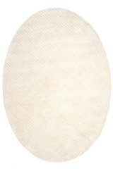 Tepih Sierra Ivory Oval, Boja krede, ovalni 160x230, Handmade